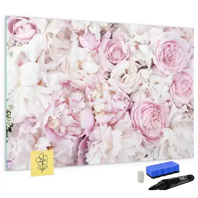 Magnetisk rittavla med dekorativt blommotiv