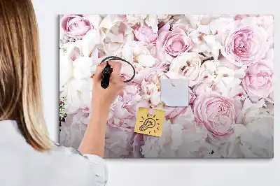 Magnetisk rittavla med dekorativt blommotiv
