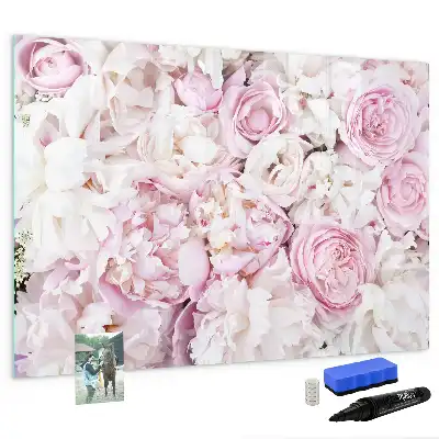 Magnetisk rittavla med dekorativt blommotiv