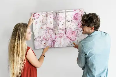 Magnetisk rittavla med dekorativt blommotiv