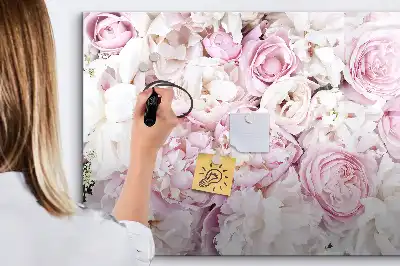 Magnetisk rittavla med dekorativt blommotiv