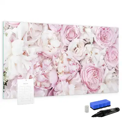 Magnetisk rittavla med dekorativt blommotiv