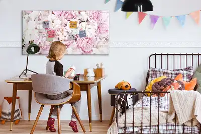 Magnetisk rittavla med dekorativt blommotiv