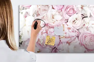 Magnetisk rittavla med dekorativt blommotiv