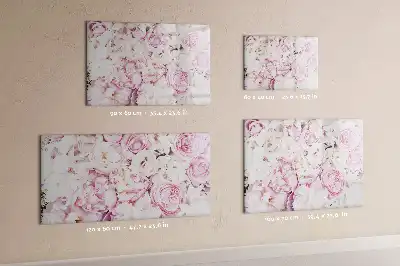 Magnetisk rittavla med dekorativt blommotiv