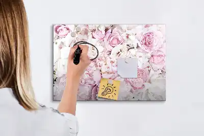 Magnetisk rittavla med dekorativt blommotiv