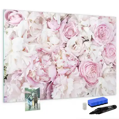 Magnetisk rittavla med dekorativt blommotiv
