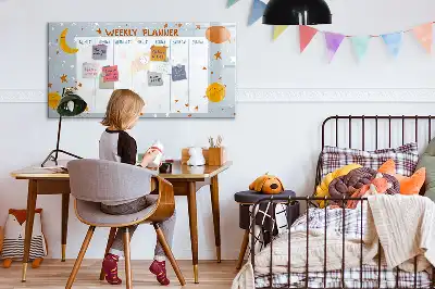 Veckoplanerare magnetisk tavla med penna