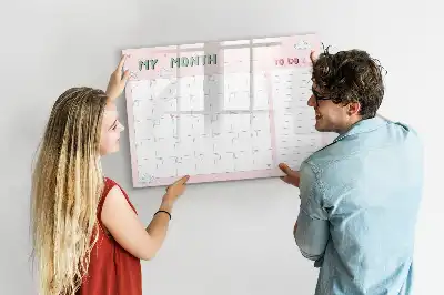 Magnetisk rittavla månadsplanerare för barn
