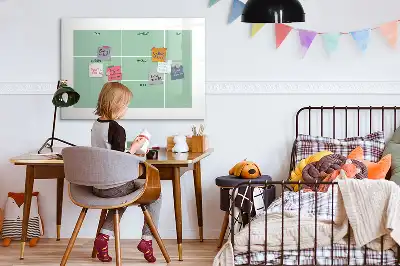 Skrivbordsorganisatör med magnetisk tavla och penna