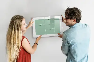 Skrivbordsorganisatör med magnetisk tavla och penna