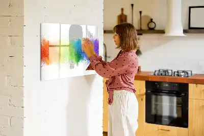 Magnetisk rittavla abstrakt regnbåge