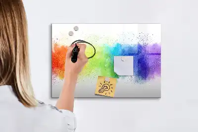 Magnetisk rittavla abstrakt regnbåge