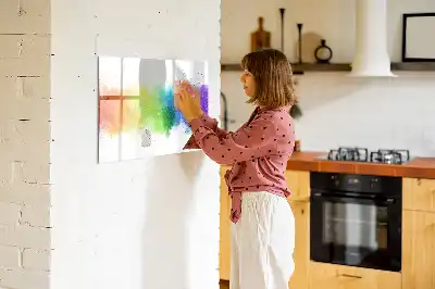 Magnetisk rittavla abstrakt regnbåge