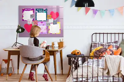 Magnetisk skrivtavla med penna för anteckningar