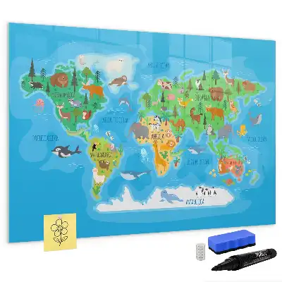 Magnetisk rittavla med tecknat motiv