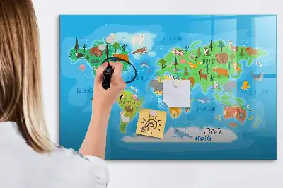 Magnetisk rittavla med tecknat motiv