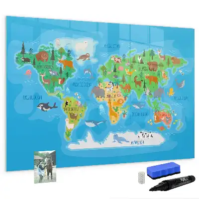 Magnetisk rittavla med tecknat motiv