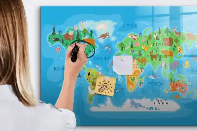 Magnetisk rittavla med tecknat motiv