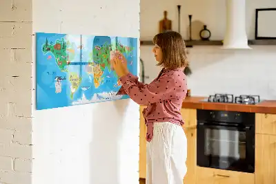 Magnetisk rittavla med tecknat motiv