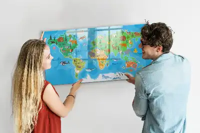 Magnetisk rittavla med tecknat motiv