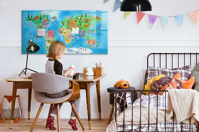 Magnetisk rittavla med tecknat motiv