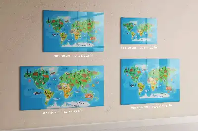 Magnetisk rittavla med tecknat motiv