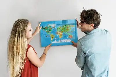 Magnetisk rittavla med tecknat motiv