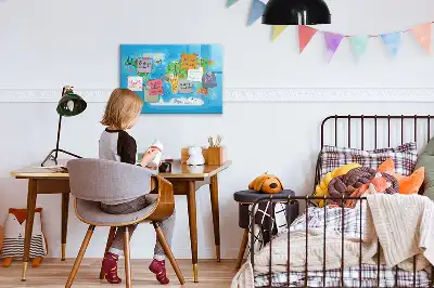Magnetisk rittavla med tecknat motiv