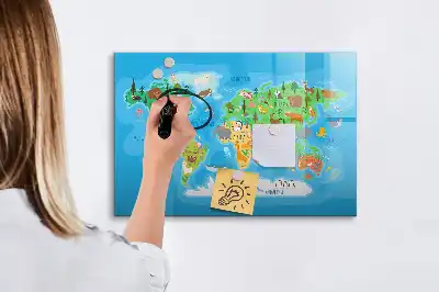 Magnetisk rittavla med tecknat motiv