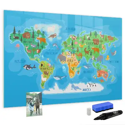 Magnetisk rittavla med tecknat motiv