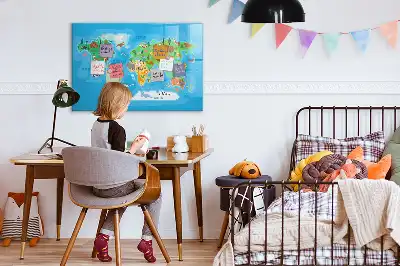Magnetisk rittavla med tecknat motiv