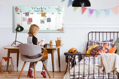 Veckoplanerare magnetisk tavla med penna