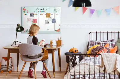 Veckoplanerare magnetisk tavla med penna