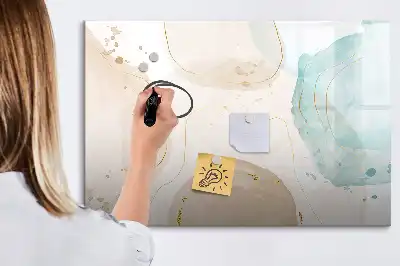 Magnetisk tavla med penna i motivet Akvarellstänk