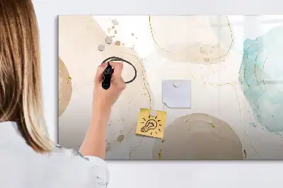 Magnetisk tavla med penna i motivet Akvarellstänk