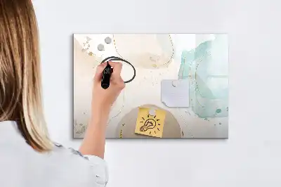 Magnetisk tavla med penna i motivet Akvarellstänk