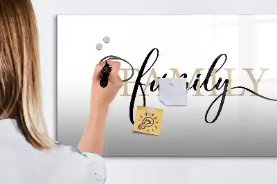 Magnetisk rittavla för familjeanteckningar