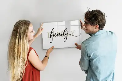 Magnetisk rittavla för familjeanteckningar