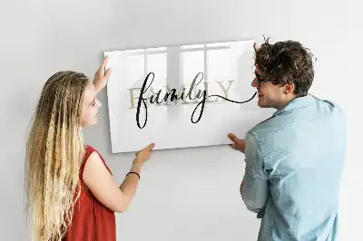 Magnetisk rittavla för familjeanteckningar