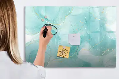 Magnetisk rittavla med mönster av marmorabstraktion