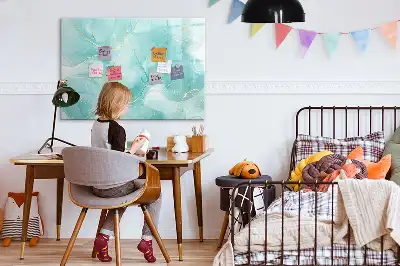 Magnetisk rittavla med mönster av marmorabstraktion