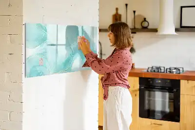 Magnetisk rittavla med mönster av marmorabstraktion