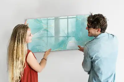 Magnetisk rittavla med mönster av marmorabstraktion