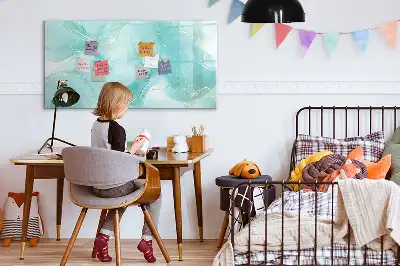Magnetisk rittavla med mönster av marmorabstraktion