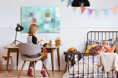 Magnetisk rittavla med mönster av marmorabstraktion