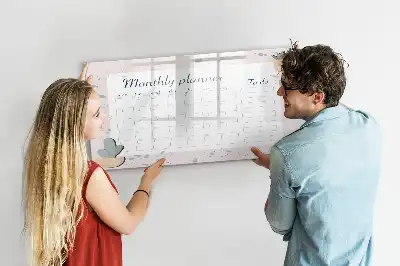 Magnetisk rittavla månadsplanerare