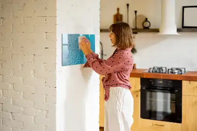 Magnetisk tavla med penna vattendroppar