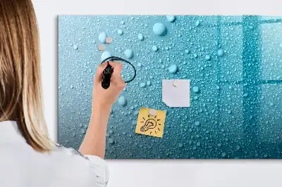Magnetisk tavla med penna vattendroppar