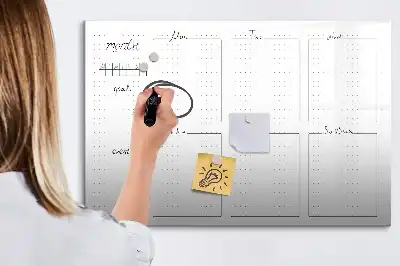 Veckoschema magnetisk rittavla